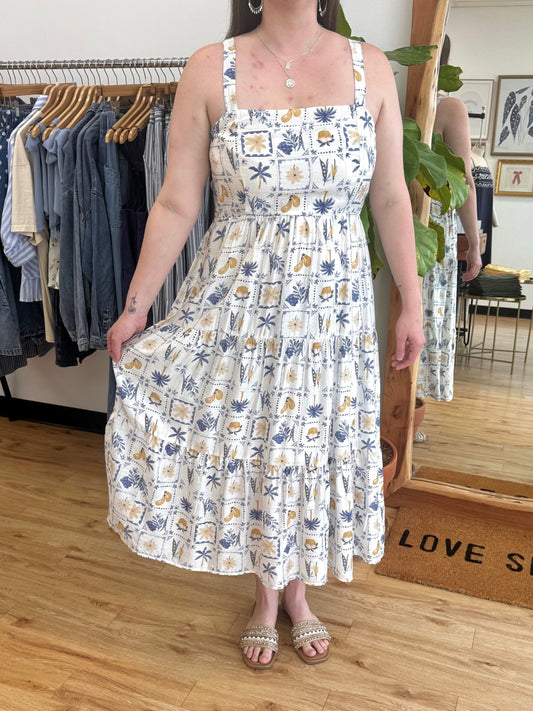 Coastal Garden Plus Dress