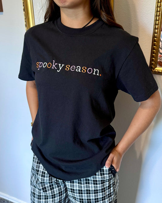 Spooky Season Embroidered Tee - Authenticity