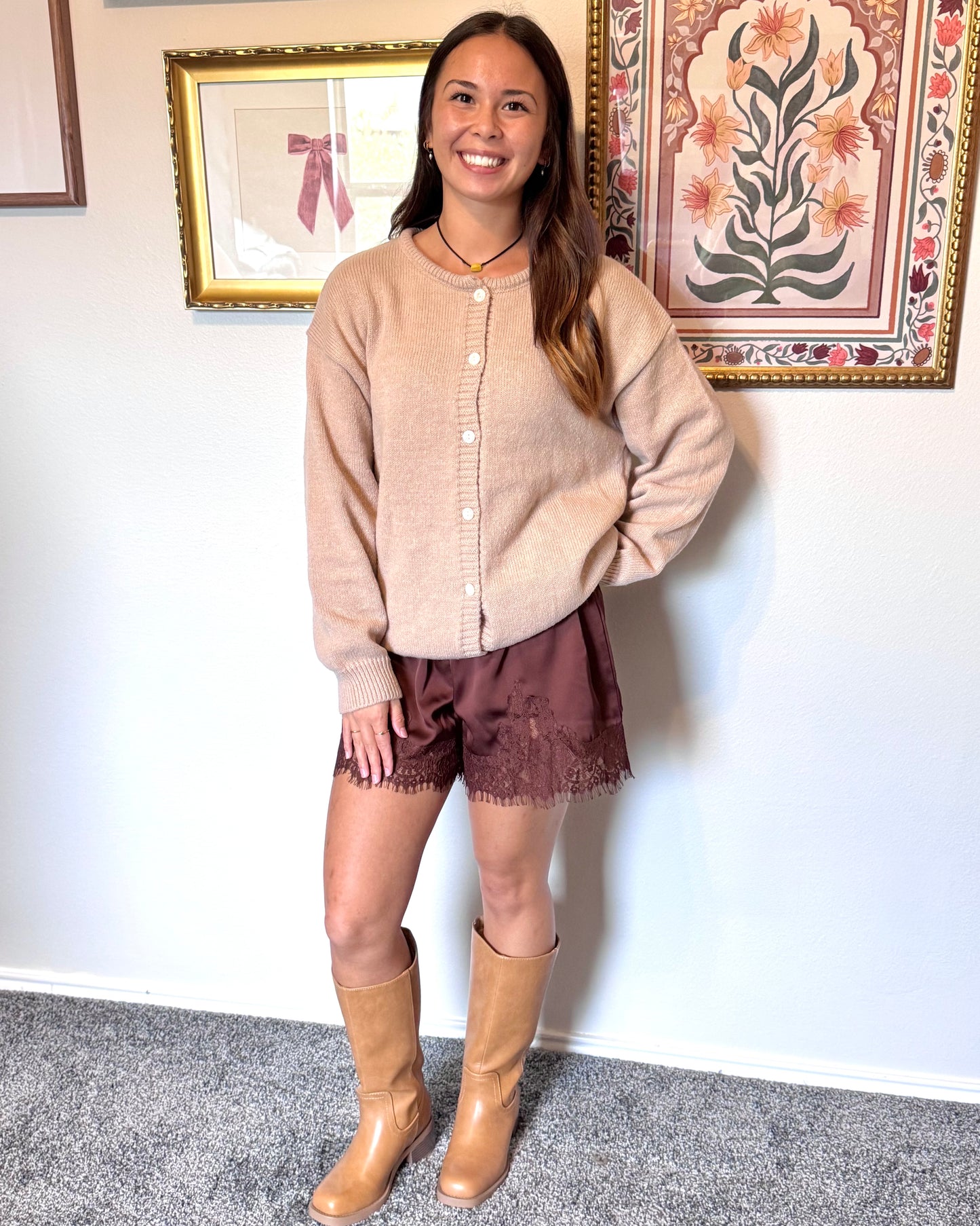 Knit Button Up Cardigan