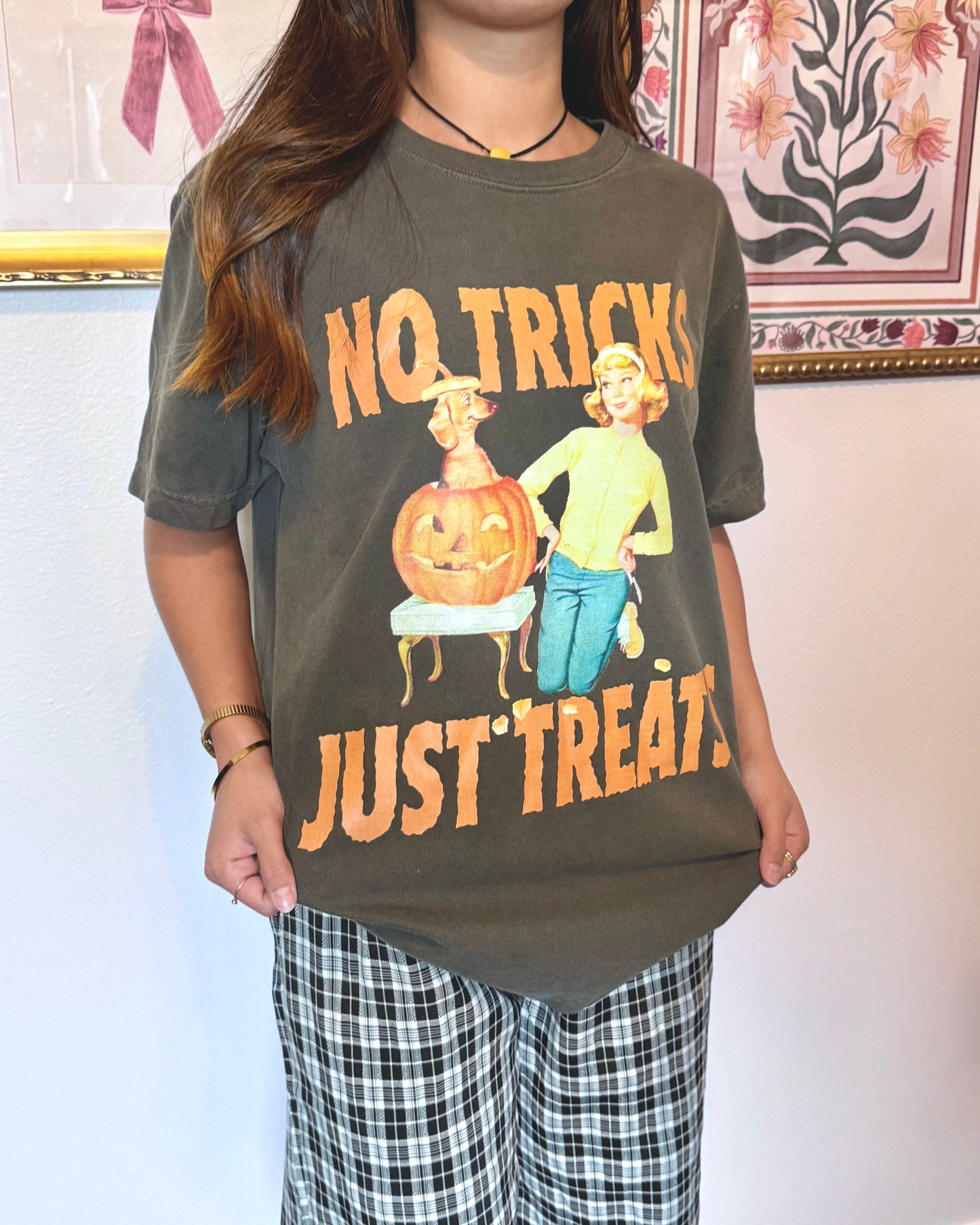 No Tricks Just Treats Boxy Tee