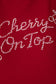 Cherry On-Top Baby Tee Shirts & Tops