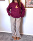 Pumpkin Bear Embroidered Sweatshirt