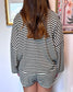 Striped Long Sleeve Top