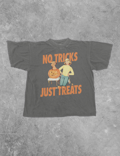 No Tricks Just Treats Boxy Tee Graphic Tee