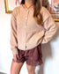 Lace Trim Satin Shorts