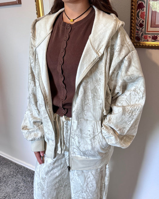 Camouflage Zip-Up Hoodie