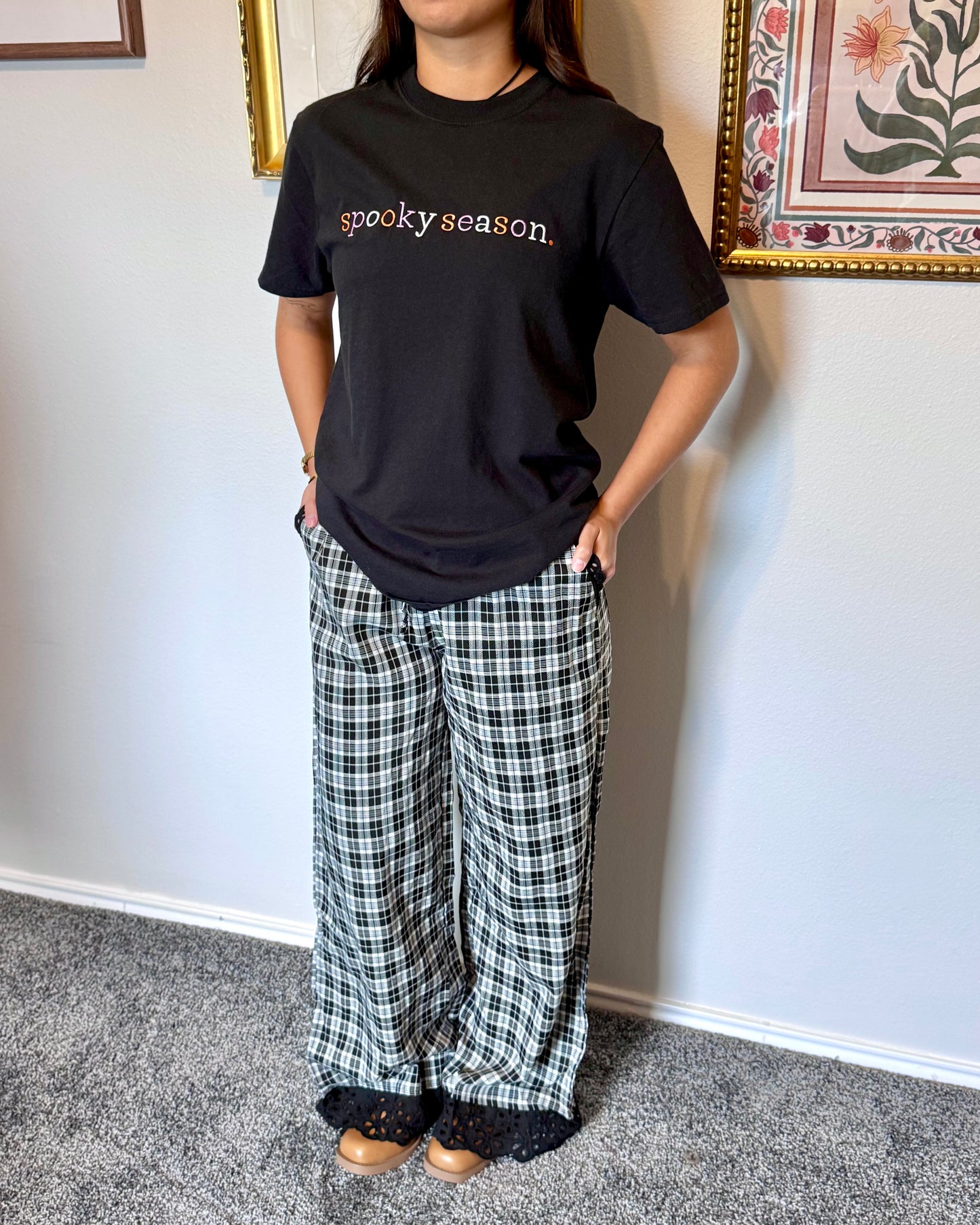 Spooky Season Embroidered Tee