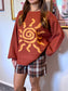 Spiral Sun Knit Sweater