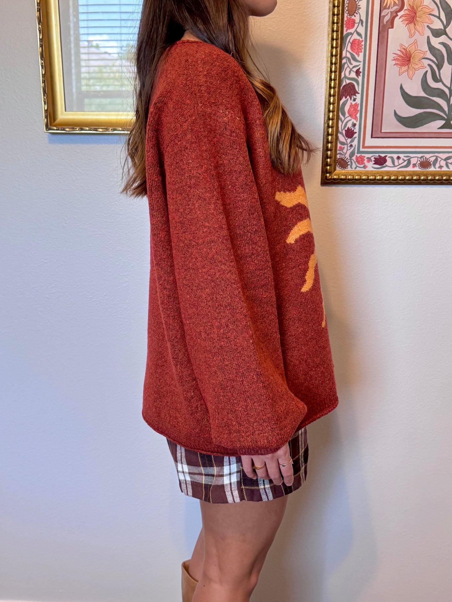 Spiral Sun Knit Sweater