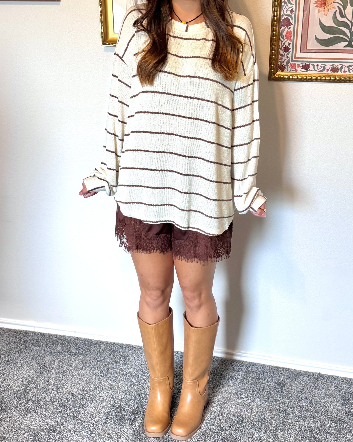 Block Heel Tan Boots