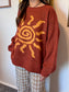 Spiral Sun Knit Sweater