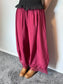 Lace Trim Flowy Pants