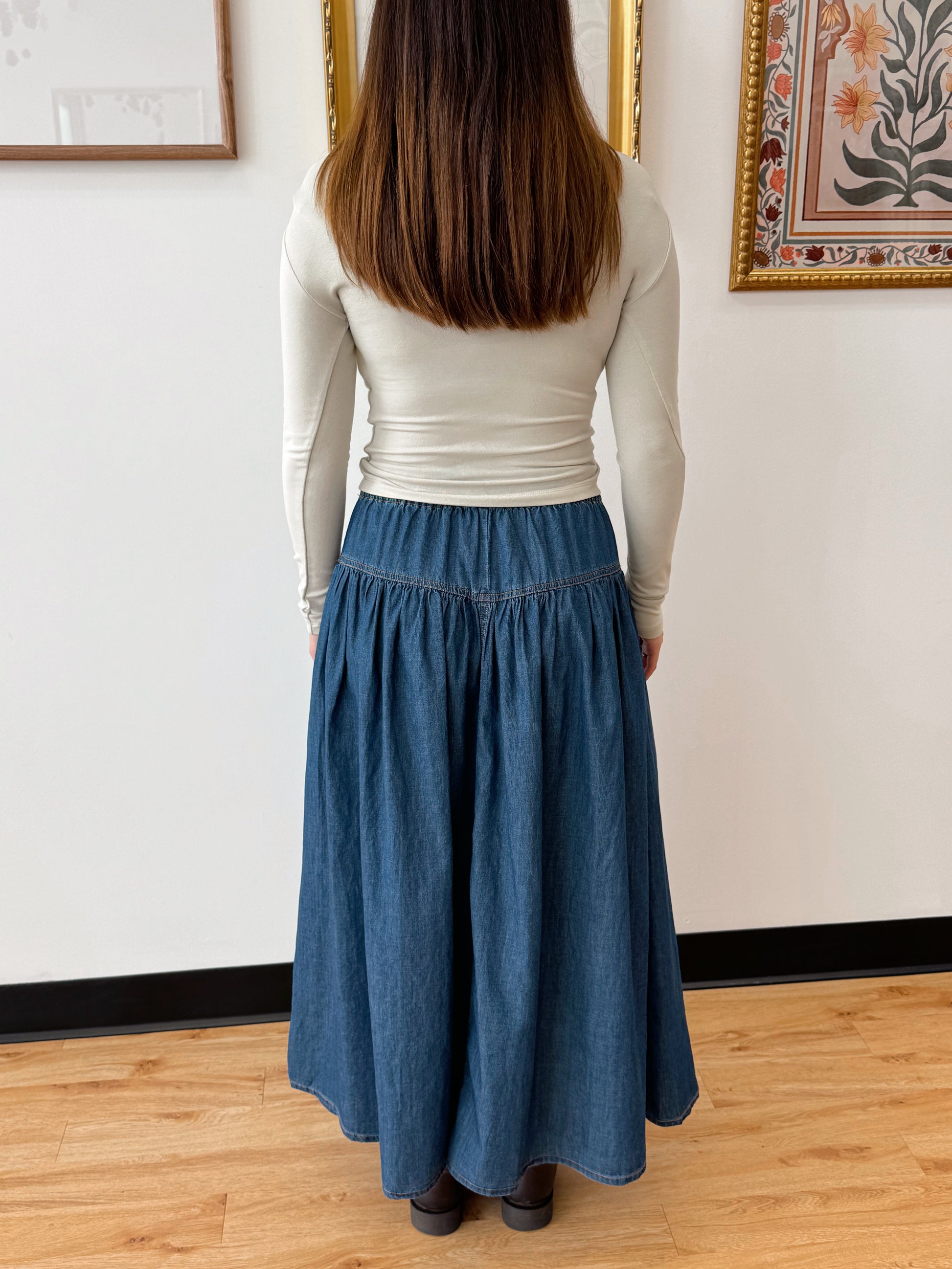 Boat Neck Long Sleeve Top Shirts & Tops