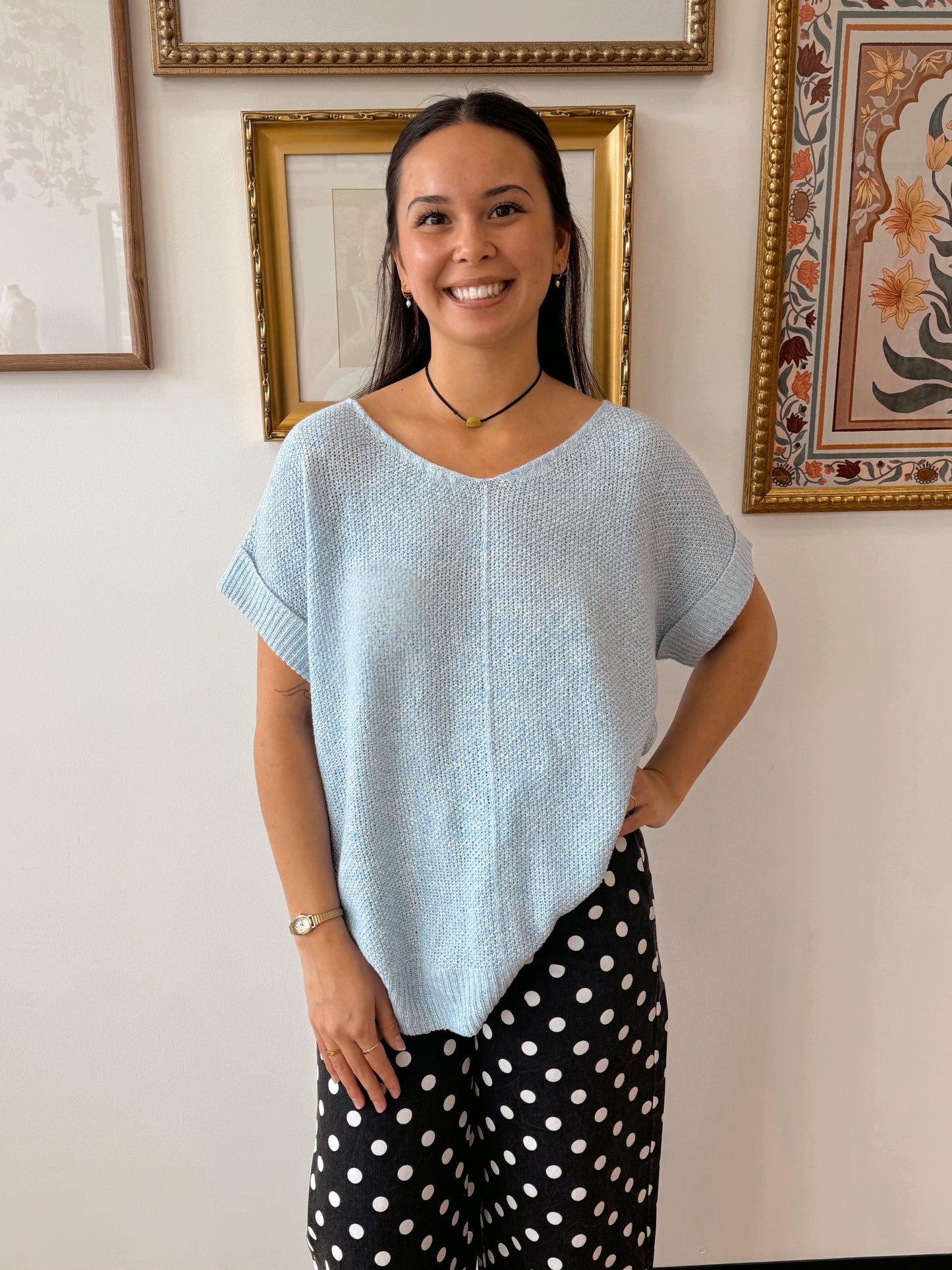 Lightweight Easy Knit Pullover Shirts & Tops