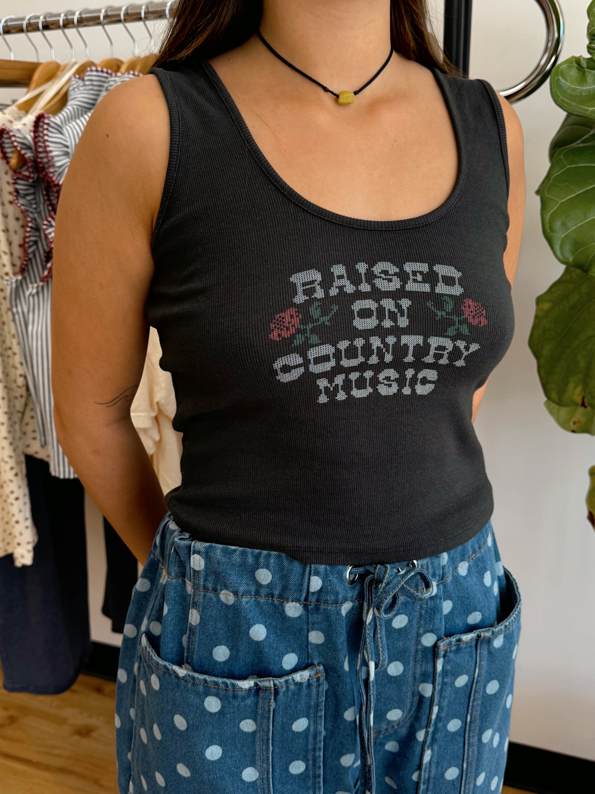 Raised on Country Music Tank Shirts & Tops