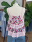 Flared Patchwork Tank Top