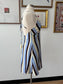 Blue & Brown Striped Mini Dress