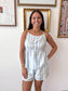 Baby Blue Striped Tank Top Shirts & Tops