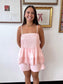 Pink Pin-Tuck Tank Top Shirts & Tops