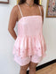 Pink Pin-Tuck Tank Top Shirts & Tops