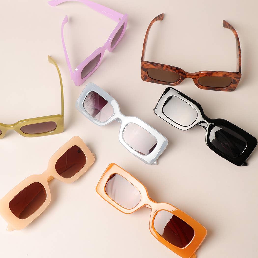 Bold Moves Rectangular Sunglasses Sunglasses