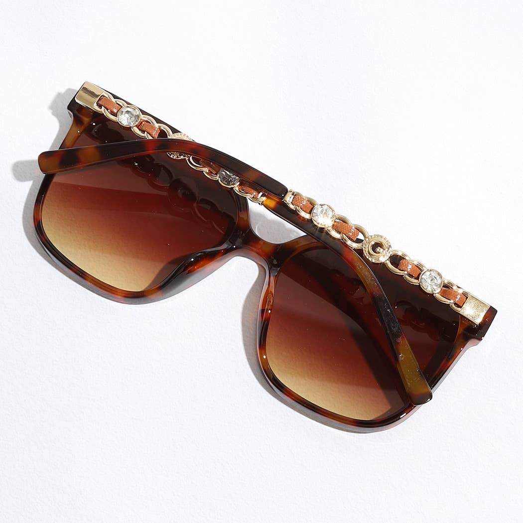 Chain-Link Arm Sunglasses Sunglasses