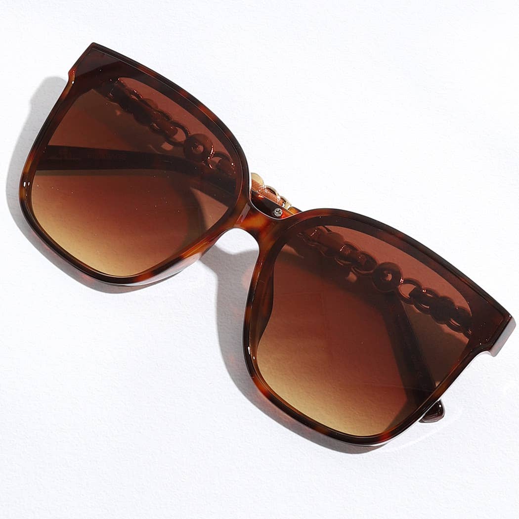 Chain-Link Arm Sunglasses Sunglasses
