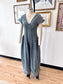 Denim Pleated Jumpsuit Jumpsuit