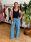 Denim Wide Leg Pants Pants