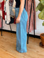 Denim Wide Leg Pants Pants