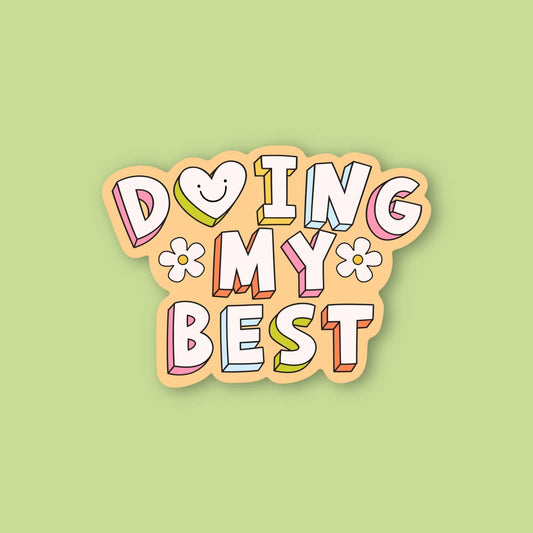 Doing my Best sticker Decorative Stickers