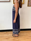 Embroidered Border Cotton Midi Dress Dress