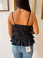 Floral Ruffle Layered Tank Top Shirts & Tops