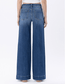 Front Seam High Rise Wide Leg Jeans