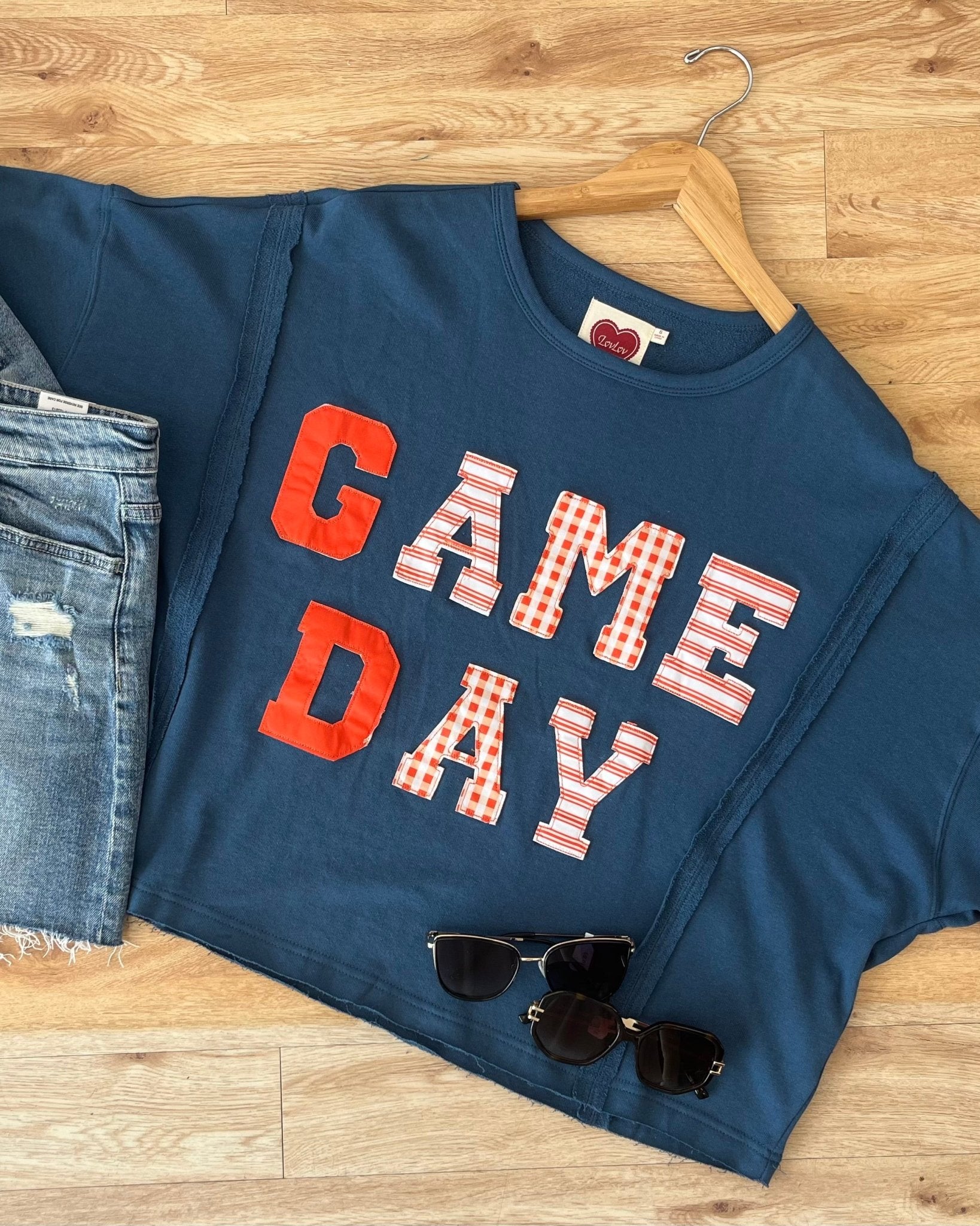 Game Day Washed Loose Fit Top Shirts & Tops