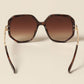 Geometric Metal Accent Sunnies Sunglasses