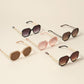 Geometric Metal Accent Sunnies Sunglasses
