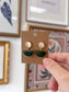Green Acrylic Geometric Earrings Earrings