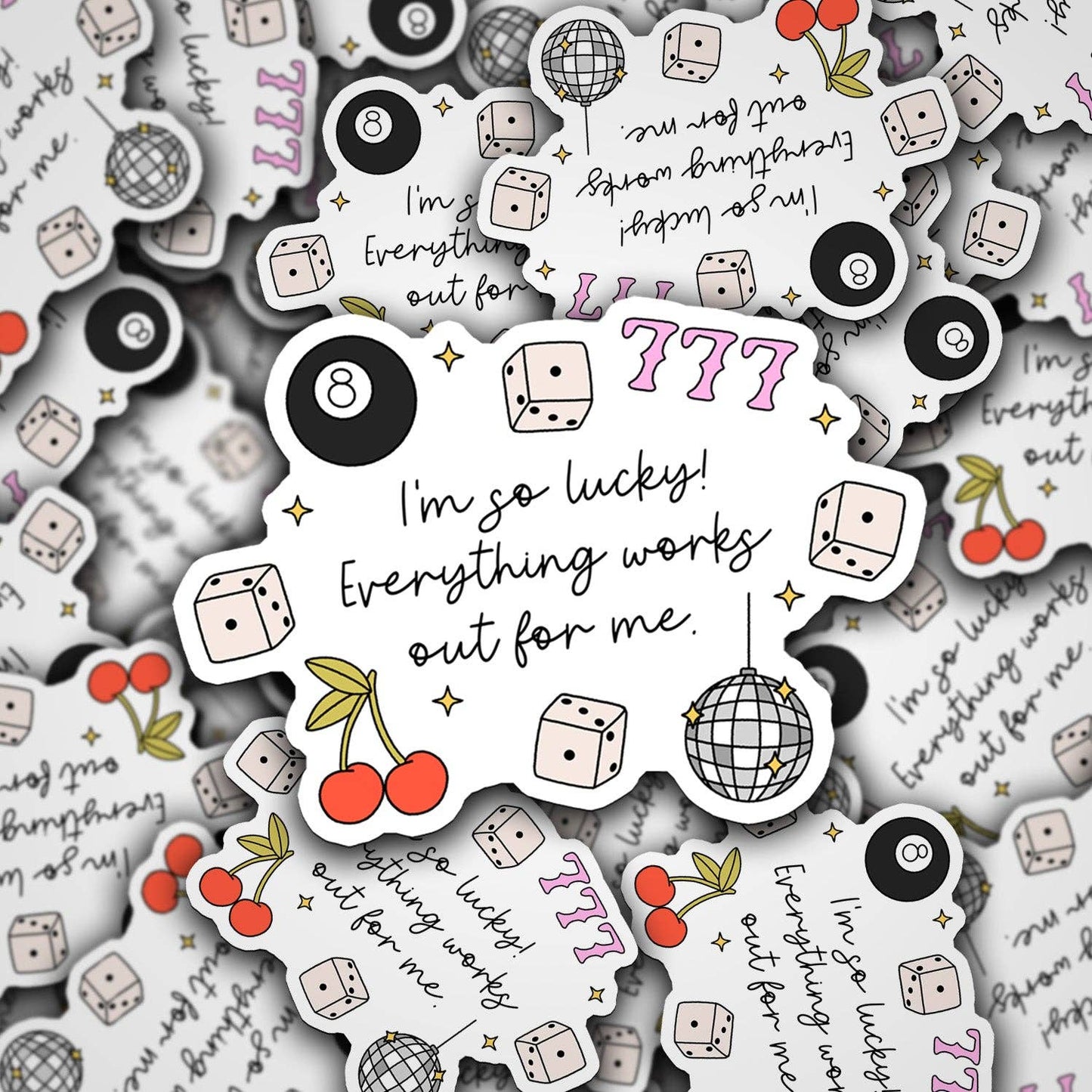 I'm So Lucky Sticker Decorative Stickers