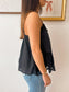 Lace Layered Black Tank Top Shirts & Tops
