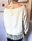 Layered Lace Trim Halter Top Shirts & Tops