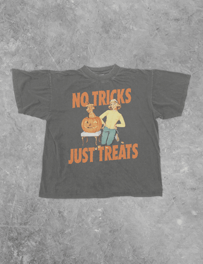 No Tricks Just Treats Boxy Tee Graphic Tee