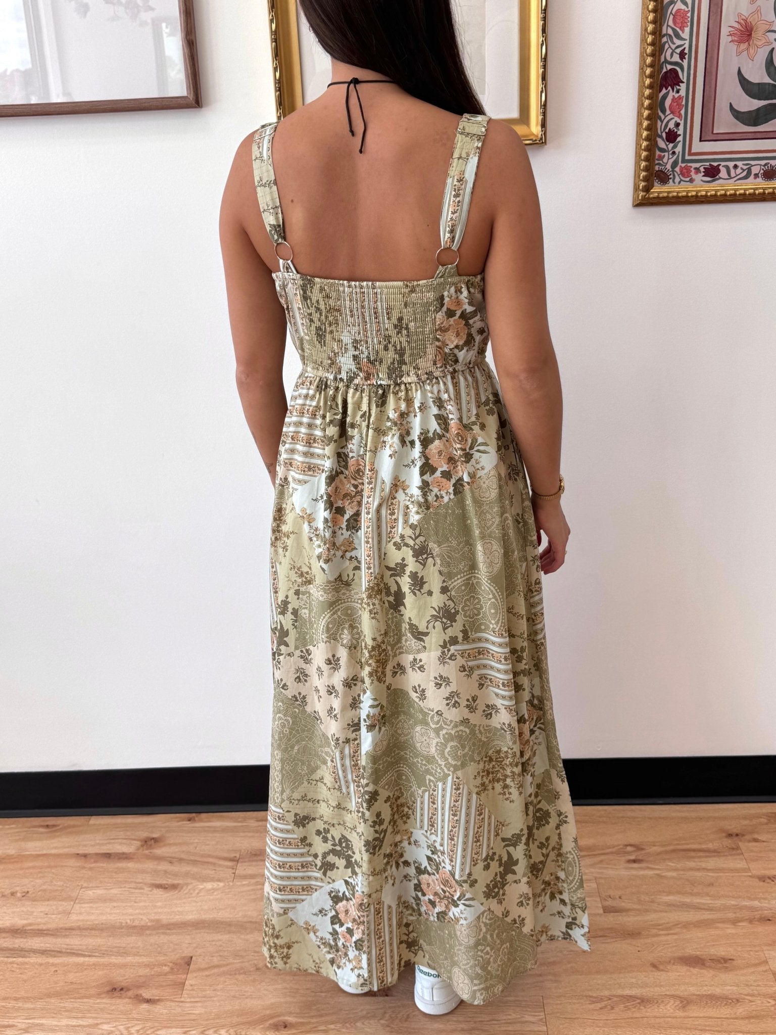 Olive Garden Patchwork Dress Dress