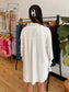 Oversized Button-Down Linen Top Shirts & Tops