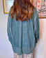 Oversized Raw Edge Sweatshirt Shirts & Tops