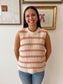 Pink Weave Stripe Tank Top Shirts & Tops