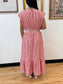 Pleated Waist Stripe Maxi Dress Dress