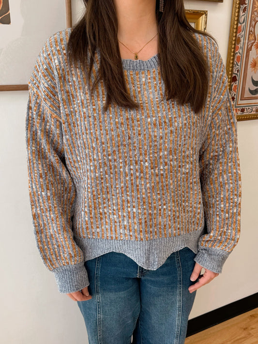 Plus Cozy Scallop Sweater Shirts & Tops