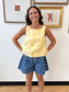 Polka Dot Denim Shorts Shorts