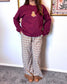 Pumpkin Bear Embroidered Sweatshirt Shirts & Tops